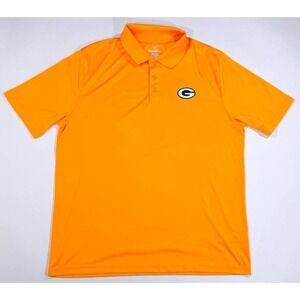Fanatics Green Bay Packers Mens XL Orange Short Sleeve Performance Polo Shirt